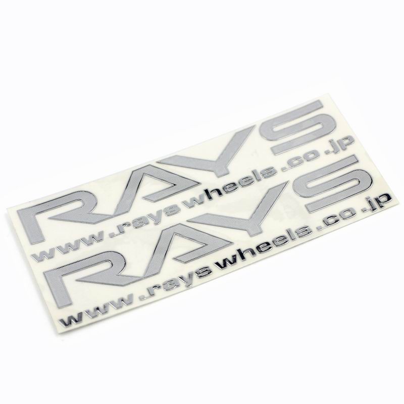 奥凡车品 日本轮毂改装大厂rays车标超薄金属贴车贴汽车装饰贴金属薄