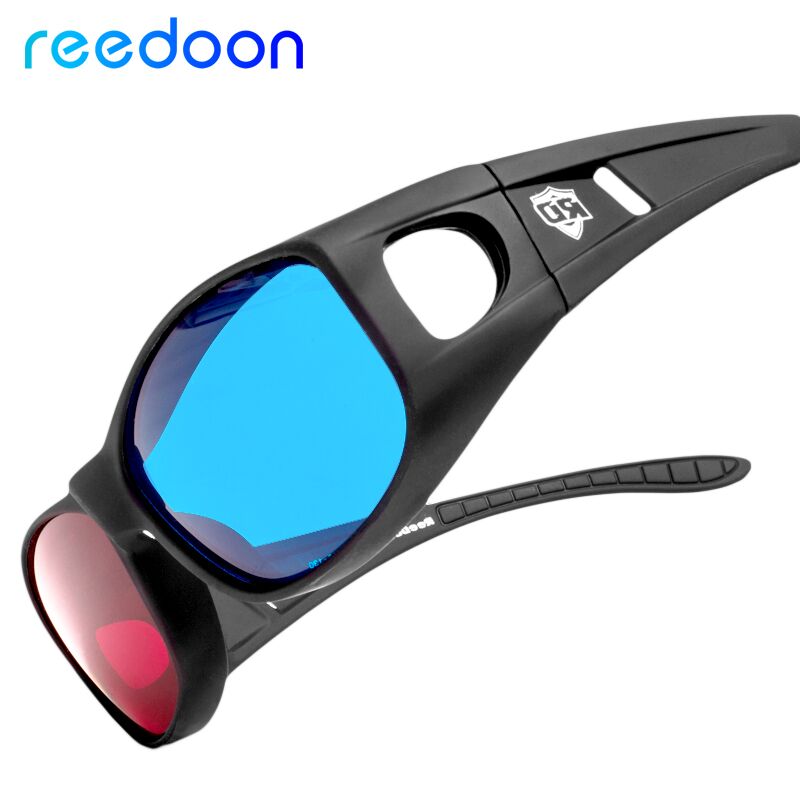锐盾Reedoon左右格式红蓝3d眼镜电脑专用乐视电视电影片立体眼睛近视通用弱视视力训练