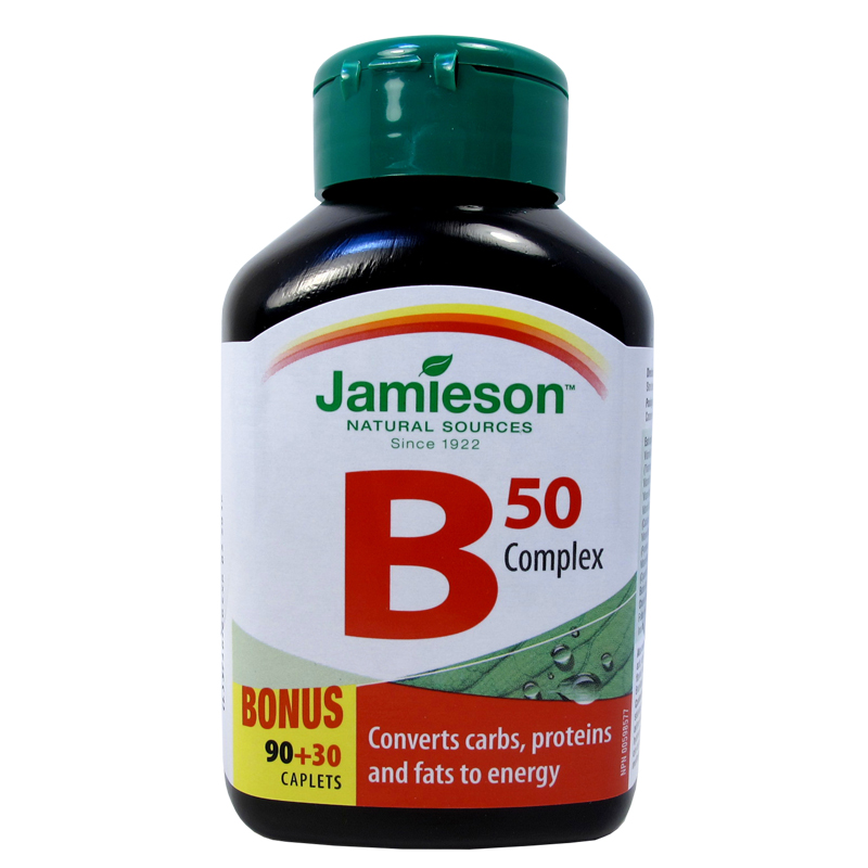 健美生加拿大健美生Jamieson维生素B族片 B50 120片*单瓶