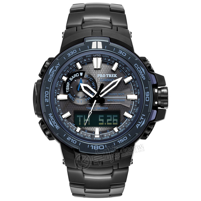 卡西欧(casio)手表 protrek系列全球六局电波太阳能多重感应登山表