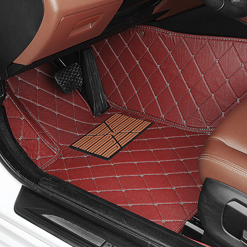 大全包围汽车脚垫脚踏垫子内饰改装 红色系 2010年款现代瑞纳专用脚垫