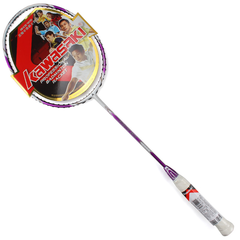 kawasaki川崎羽毛球拍全碳素纤维超轻羽拍子男女大学生初学者攻守平衡