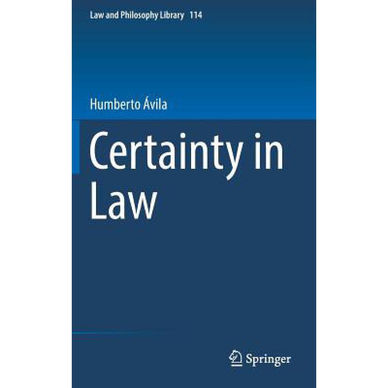 预订 Certainty in Law