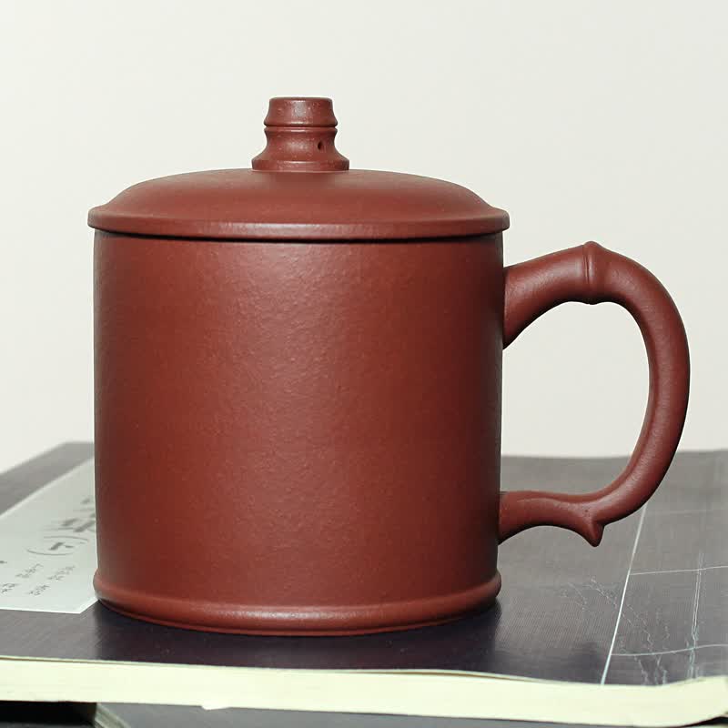 鲍鼎泰 紫砂茶杯陶瓷杯主人杯办公商务情侣水杯带盖子套装 男女 竹韵杯 京东折扣/优惠券