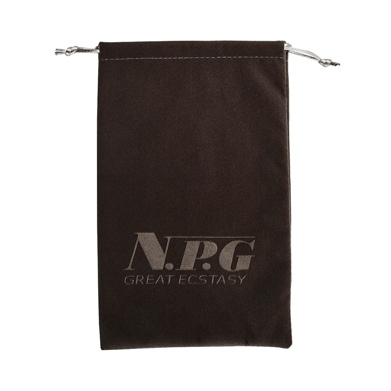 NPG （日暮里）名器证明器具男女专用绒布收纳袋储存袋 棕色 18*34