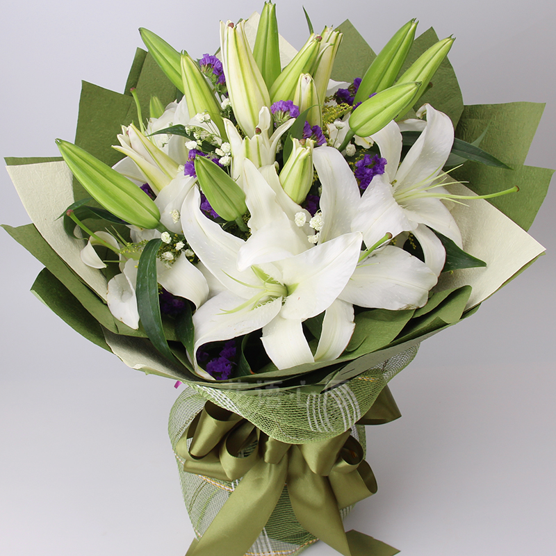 花语心愿香水百合鲜花速递同城配送生日礼物北京上海西安武汉成都深圳