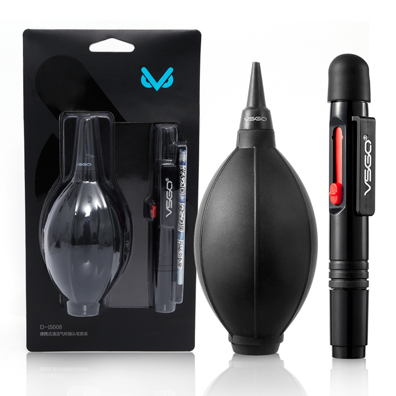 VSGO D-15008相机清洁套装镜头笔气吹镜头清洁单反相机清洁套装吹气球便携