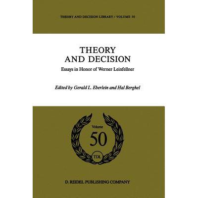 预订 Theory and Decision: Essays in Honor of Wern...