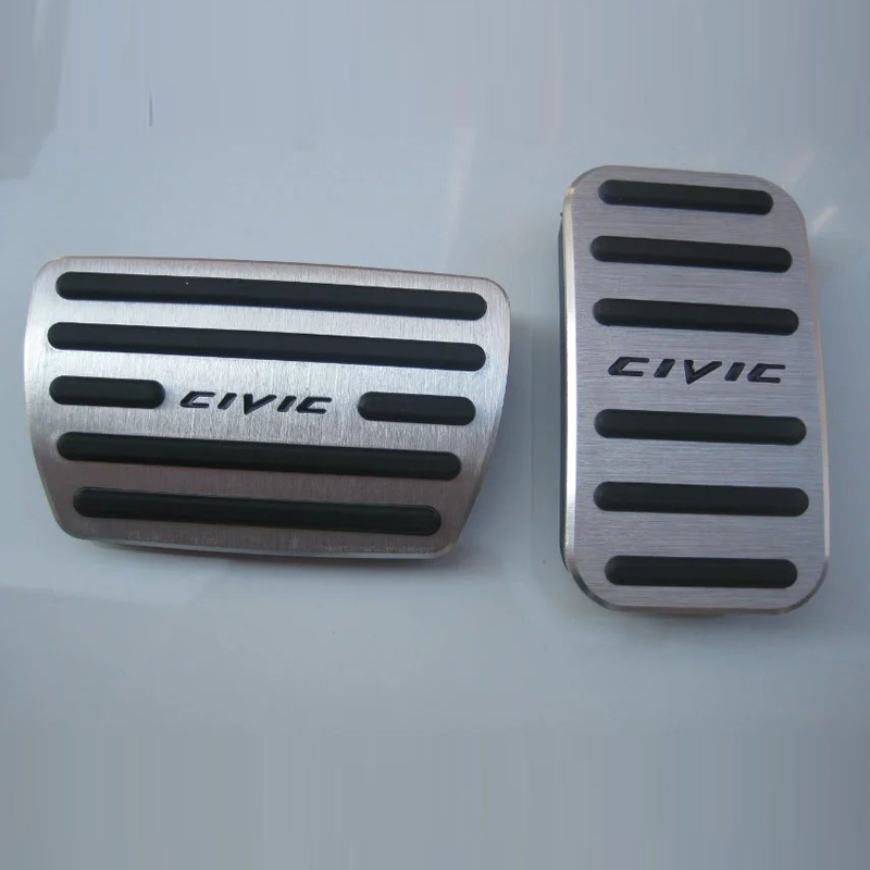 美克杰 十代本田思域油门踏板刹车脚踏板汽车用品改装专用 自动档黑字