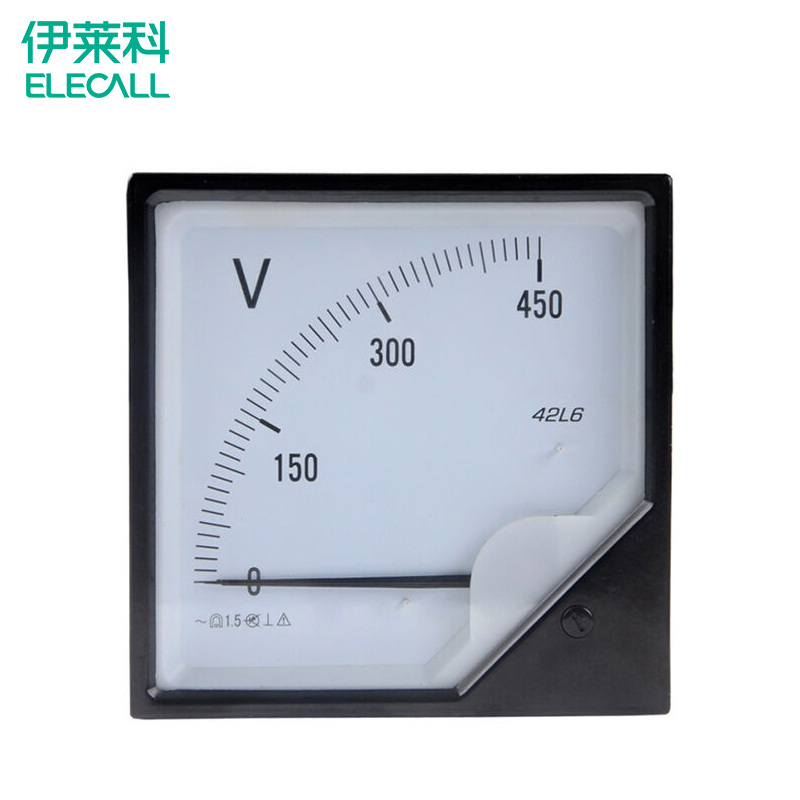 伊莱科 交流电压表 机械指针式电压表 42l6-v 需定制 250v