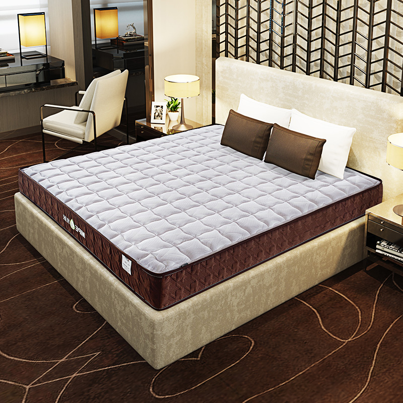 MPE床垫乳胶床垫经济型1.5m床 席梦思床垫软硬适中独立弹簧床双人 S-88 白色 1800*2000