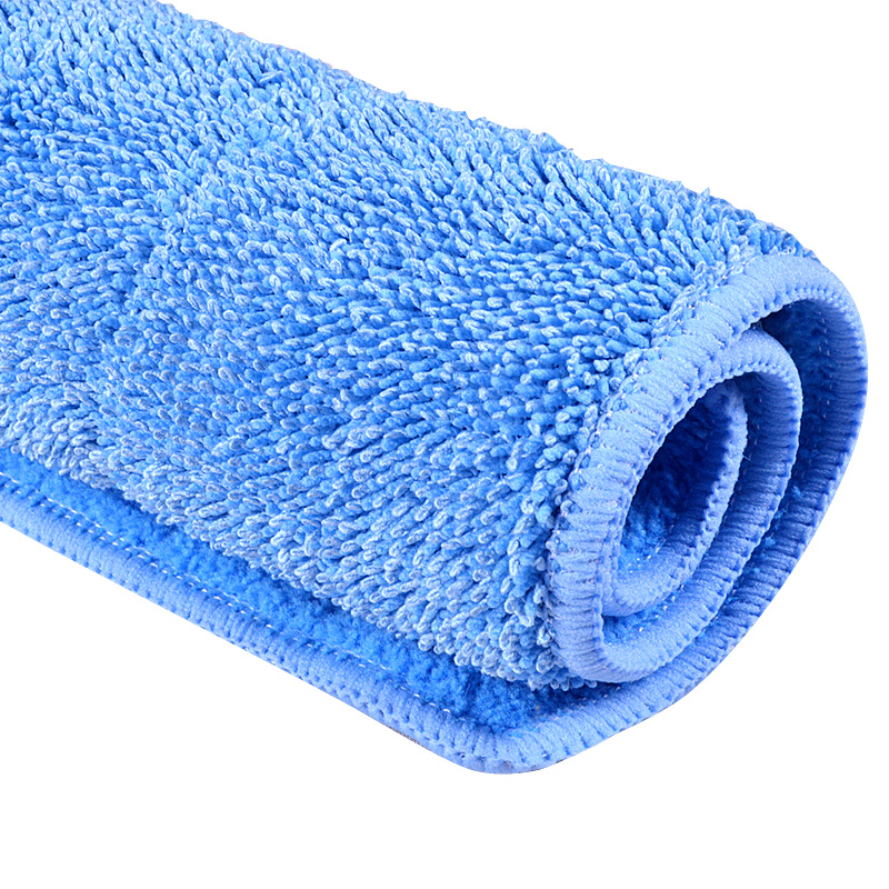 比思达多功能家用清洁布拖布拖把布纤维干湿除尘平板拖把替换布 40*25cm 一块装