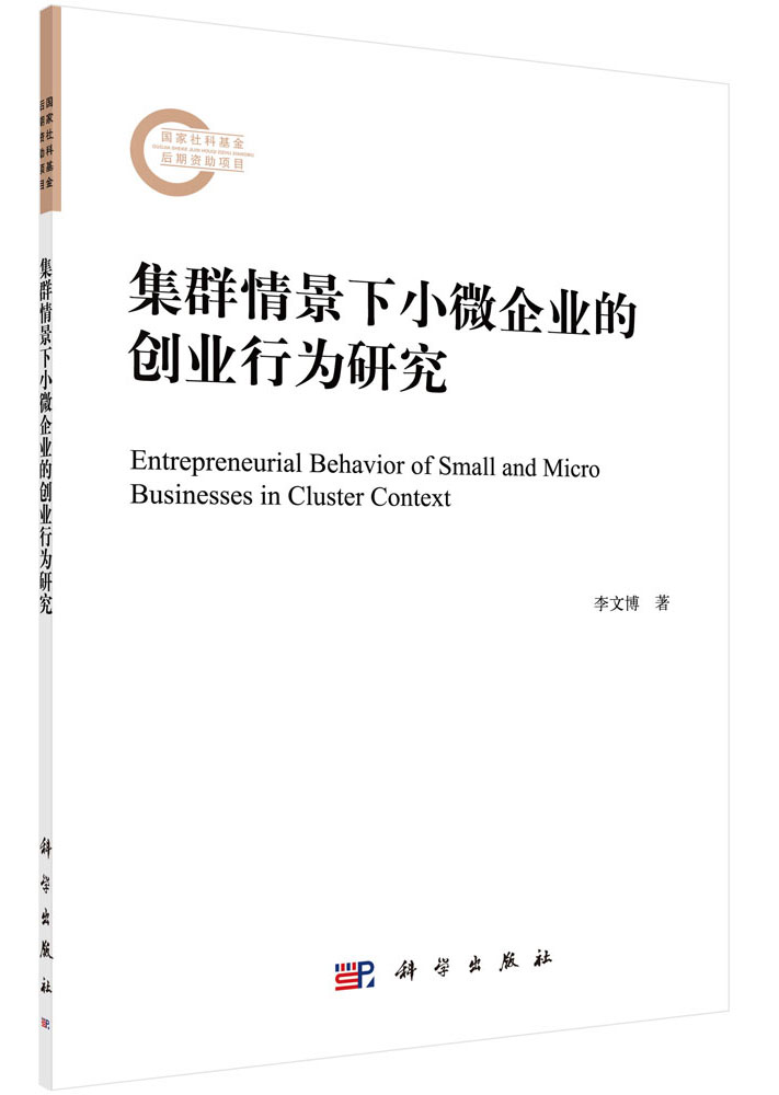集群情景下小微企业的创业行为研究