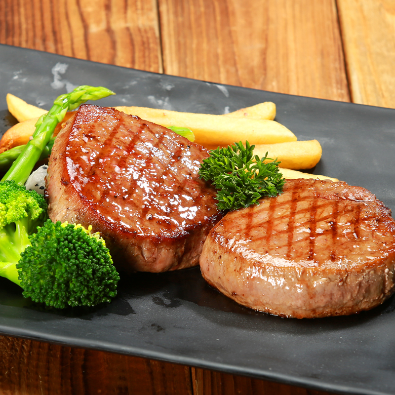 【核酸已检测】小牛一郎 2西冷2菲力牛排套餐4片600g整切调理生鲜西餐