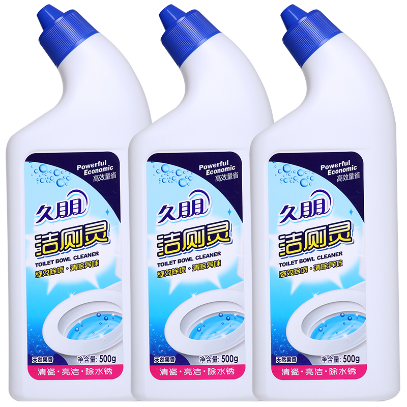 久朋 洁厕灵洁厕液500g*3 卫浴清洁马桶清洁剂洁厕剂 厕所清洗剂厕所液体