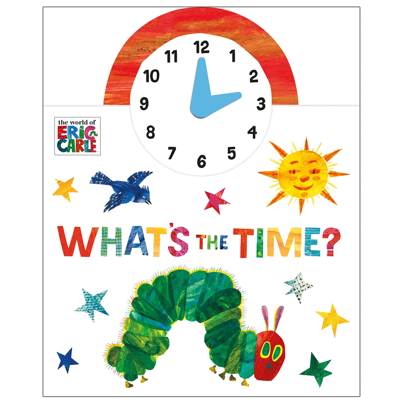 【预售】【艾瑞·卡尔eric carle】时钟书  0-3岁儿童趣味操作书绘本
