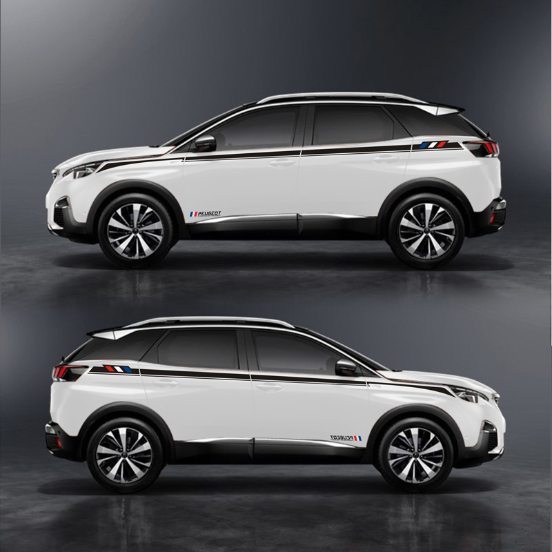 泰瑶  标致 新4008 2008 3008 通用改装 全车贴 腰线贴纸 拉花装饰贴