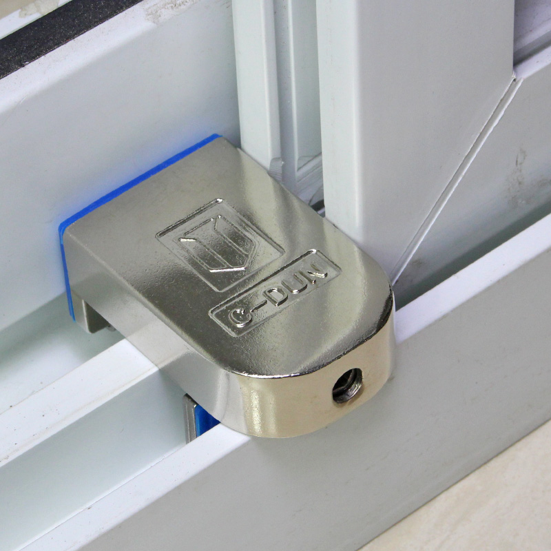 通用型儿童安全防护锁防盗锁推拉门窗锁 塑钢铝合金平移窗户轨道卡锁