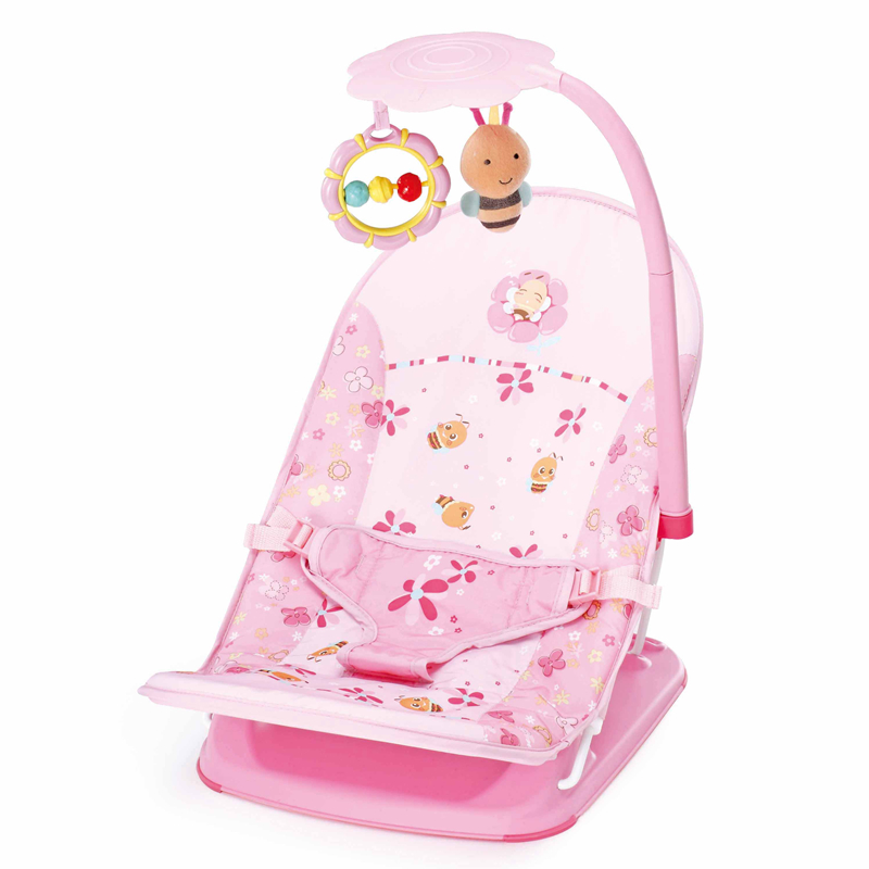 美斯特伦（mastela） 婴儿音乐震动调节摇椅/旅行椅/折叠/户外旅游座椅  躺椅 粉色