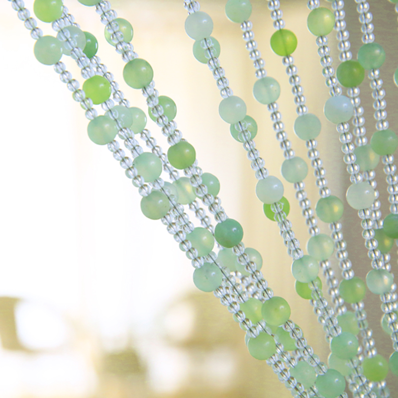 美双绝珠帘天然岫山玉石门帘客厅玄关水晶隔断大门对卫生间卧室书房挂