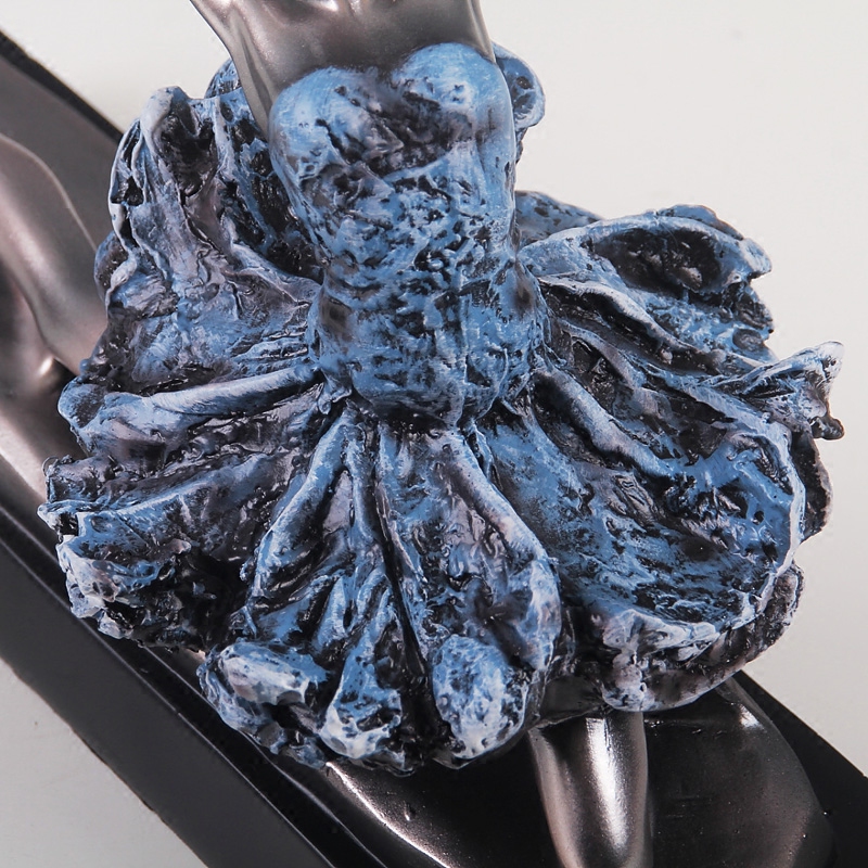 集思美 现代简约芭蕾舞者人物摆件家居客厅电视柜装饰工艺品雕塑摆设 站姿舞者