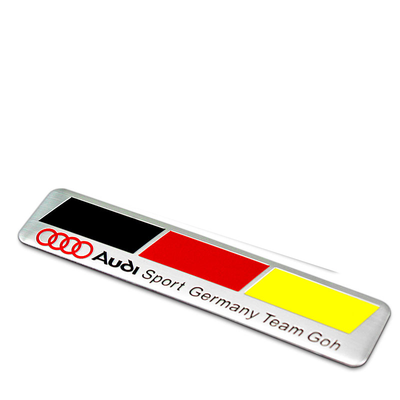 适用于奥迪a3a4la5a6lq3q5q7字标quattro四驱车标sline改装中网标志