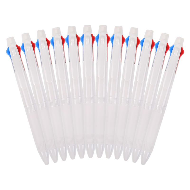 晨光(M&G)文具0.5mm/5色按动圆珠笔 办公多色子弹头原子笔 优品系列中油笔 12支/盒ABP80504