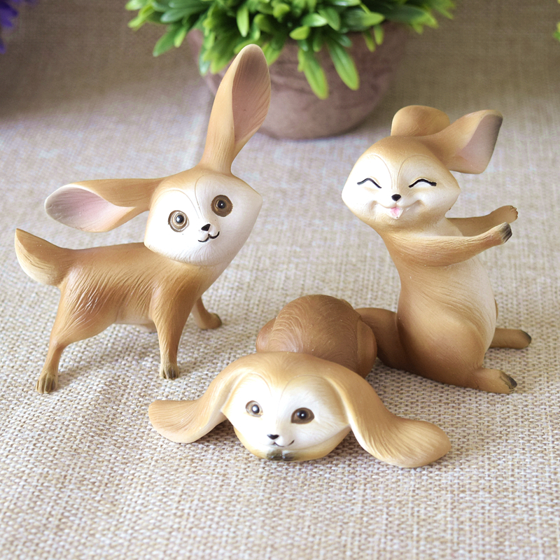 蔓森鑫创意可爱小兔子摆件玄关客厅装饰品卧室办公室桌面治愈系手办