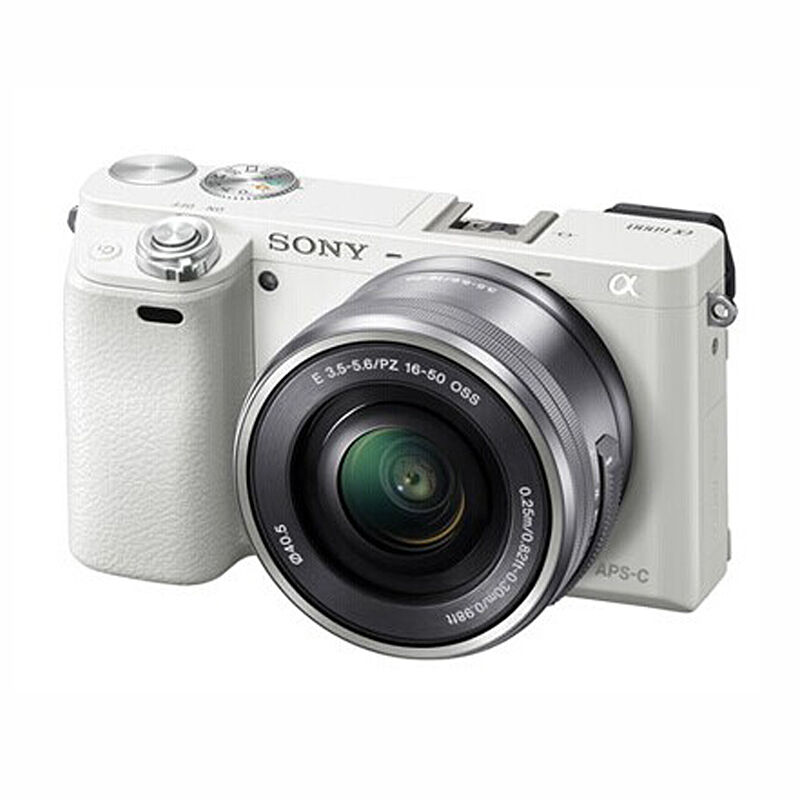 索尼(sony)ilce-6000l微单相机 a6000高清旅游家用入门级照相机 白色