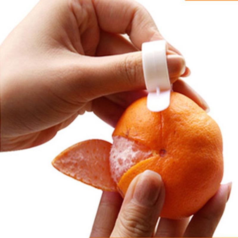 菲特美莱3个装方便利橙子剥皮器/指环型巧妙开橙器/剥橙器/拨橘桔子器