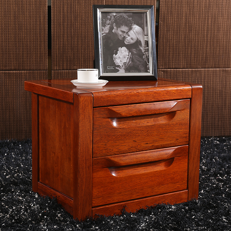 ailvju 新中式实木床头柜 简约欧式家具nwy2010