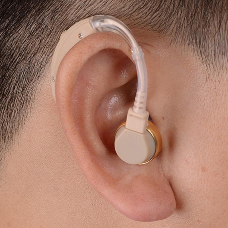 中德（ZhongDe） ZDB-100助听器 耳背式无线充电助听器 老年人助听机