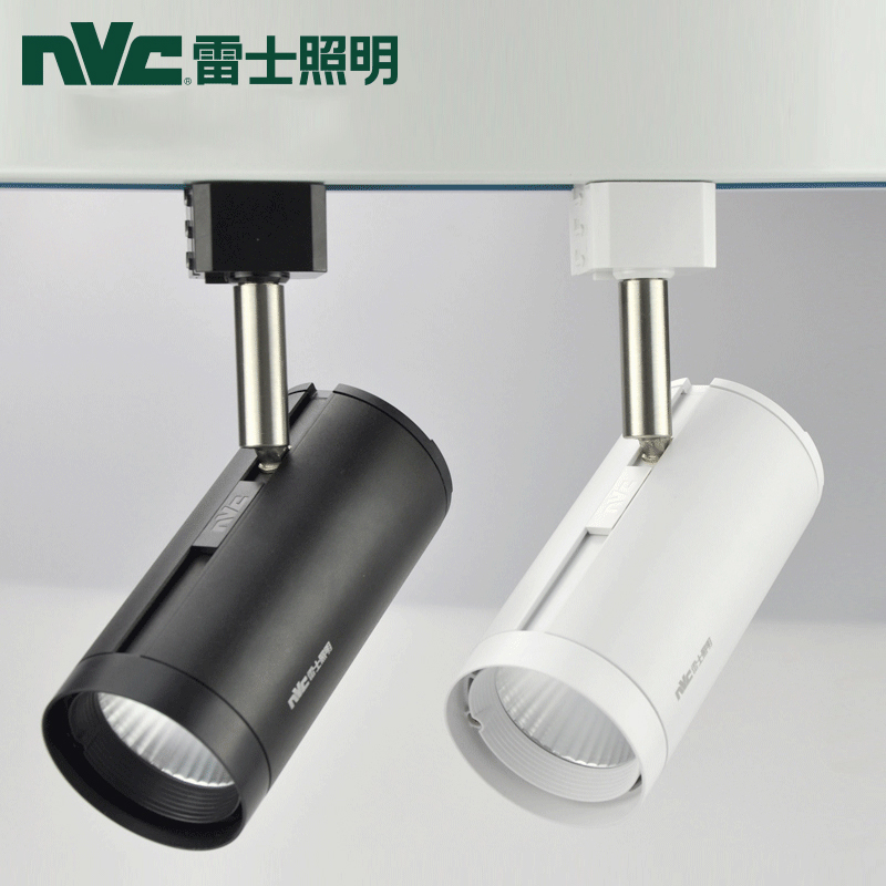 雷士照明 led轨道射灯吸顶灯12w24w大瓦数cob滑道导轨灯服饰商用背景