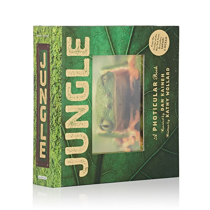 光与影视觉书系列 会动的3D图片书 丛林Jungle: A Photicular Book