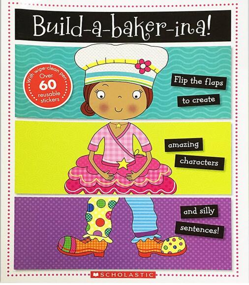 Mix And Match Books:Build A Baker-Ina 进口故事书