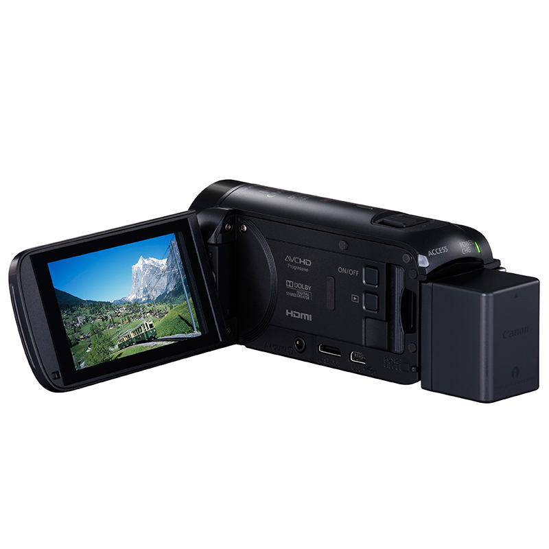 佳能HF R86数码摄像机有nfc和wifI功能吗，自带内存？