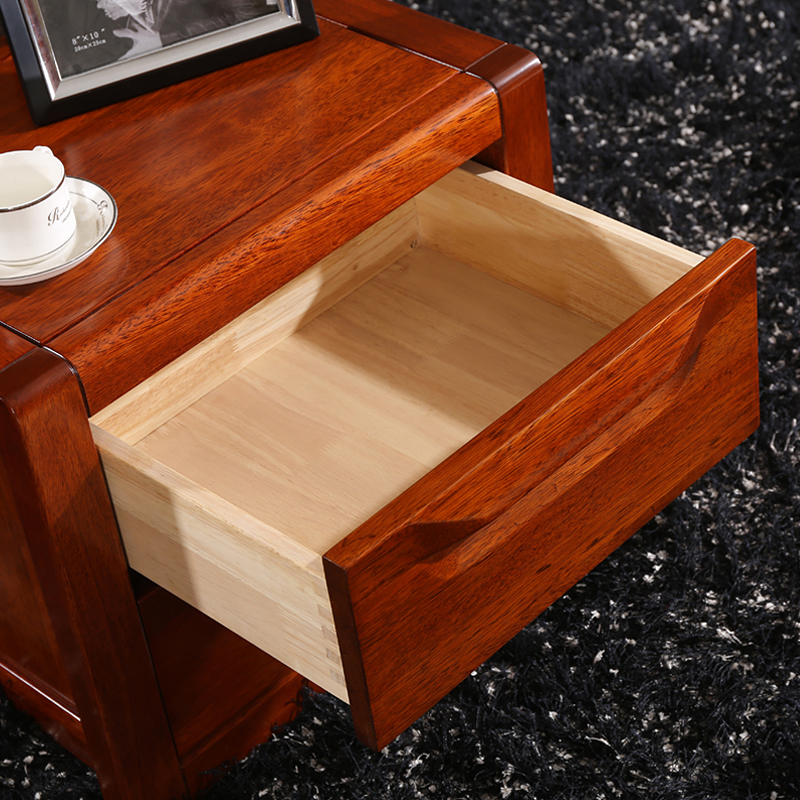 ailvju 新中式实木床头柜 简约欧式家具nwy2010