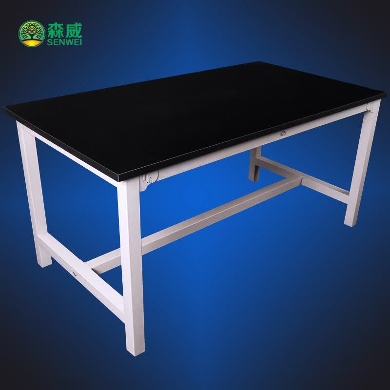 欣森威黑色工作台车间工作桌流水线操作台 打包台 实验室操作电脑维修桌 定制长75宽70高83cm怎么看?