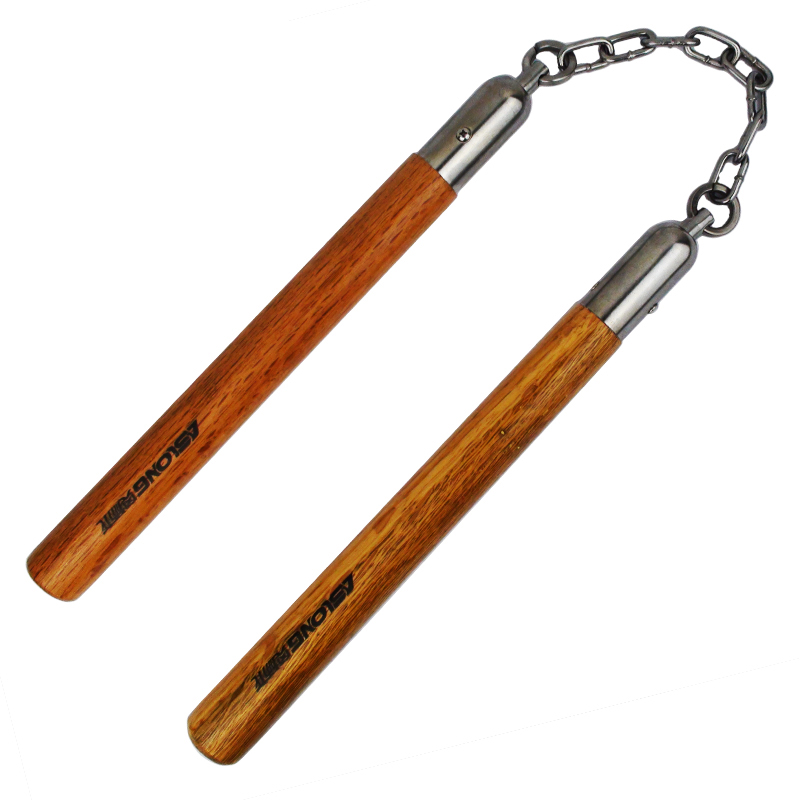 奥狮龙双截棍实木质双节棍搏击表演二节棍 长款asl-4101