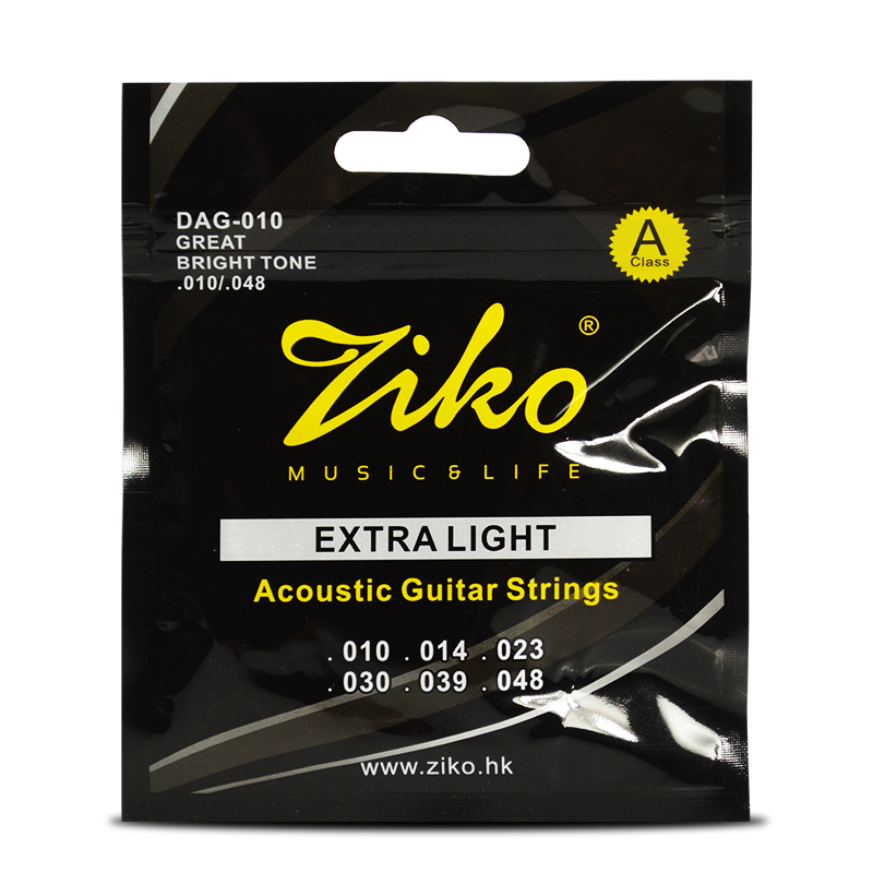 ziko立欧香港立欧民谣木吉他套弦防锈黄铜六角钢芯高品质琴弦一套初学