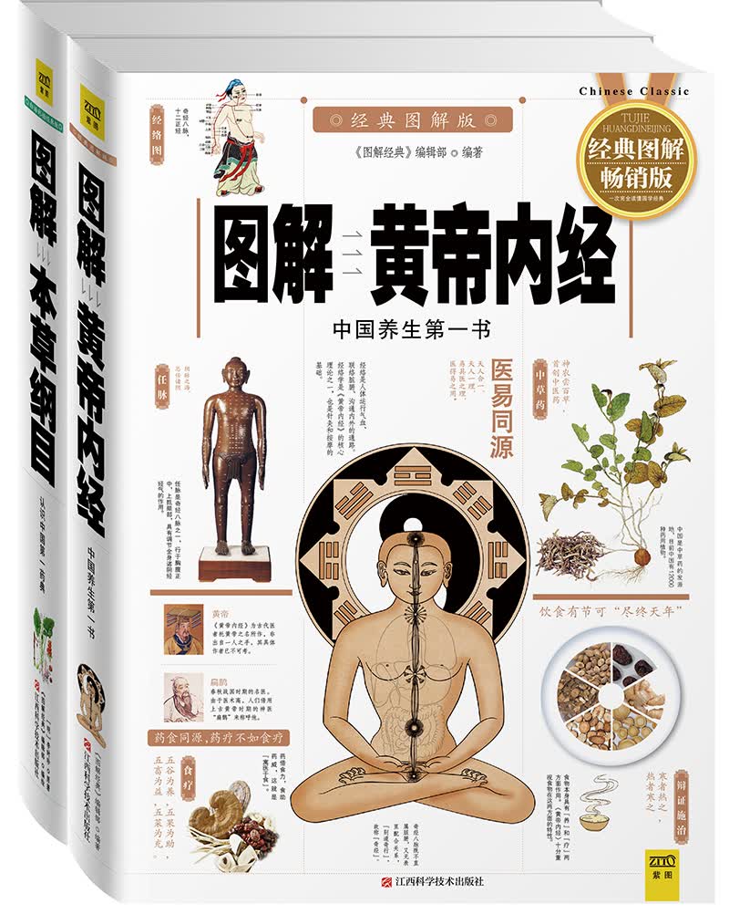 图解黄帝内经+图解本草纲目（套装共2册）