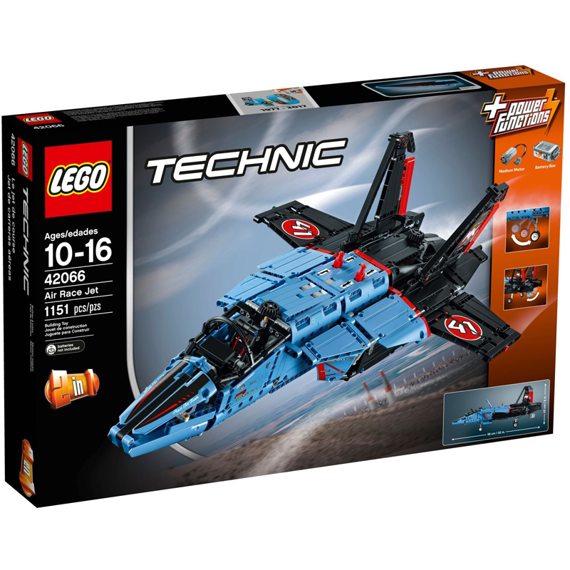 乐高 LEGO 科技系列 机械组  拼插积木玩具 7-16岁 男孩 女孩 颗粒 喷气式竞速飞机 42066