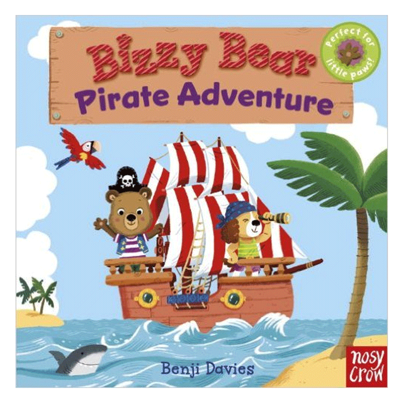 系列pirate adventure 忙碌的小熊 海盗冒险原版英文绘本英语善本图书