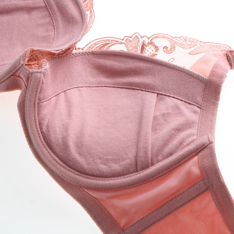 aimer文胸花样年华3/4罩杯中模杯调整型聚拢女士内衣 am11hc1桃皮粉色