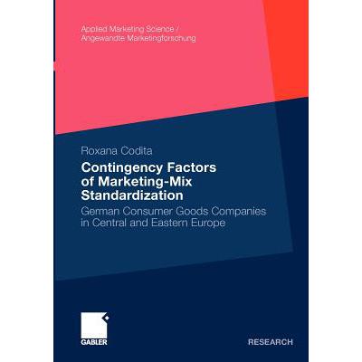 contingency, 预订 contingency factors of marketing-mix standar.