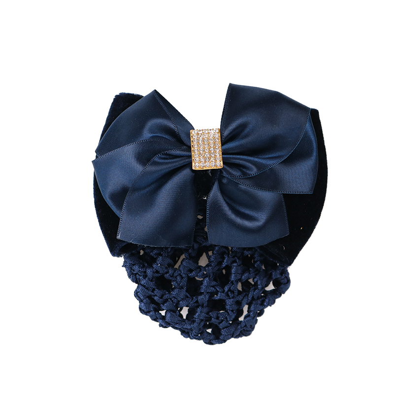 祝浩康 护士头花发卡空姐发夹医院护士头饰职业网兜盘发 蝴蝶结款