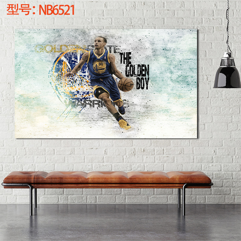居梦坞 stephencurry 斯蒂芬·库里 篮球海报明星海报复古海报贴画纸