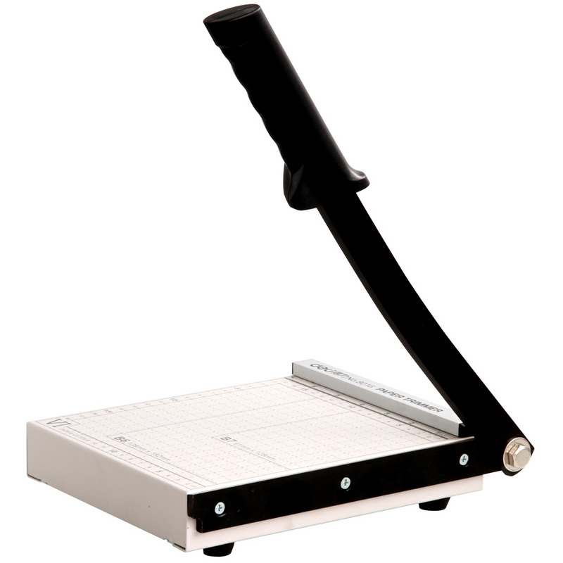 得力裁纸刀裁纸机 手动切纸刀 虚线切纸机 办公家用小型照片裁剪器