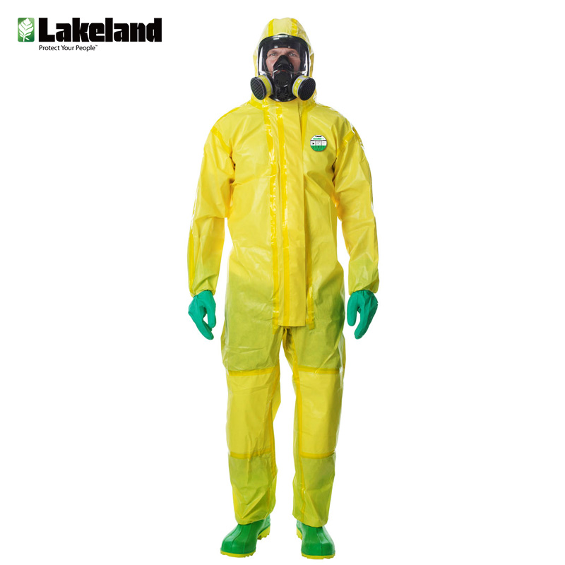 雷克兰（Lakeland）防酸碱带帽连体服防尘服无尘防化服CT1S428 CT1S428 XL码