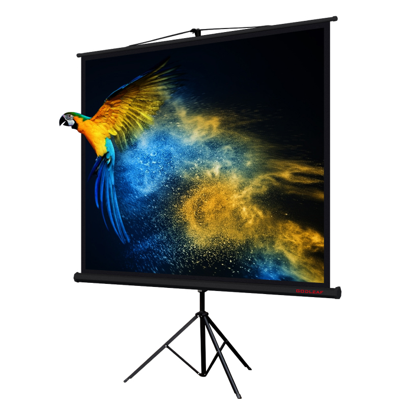 三叶幕布/天叶(godleaf) 100英寸 4:3白塑 支架幕布 投影幕布商务办公